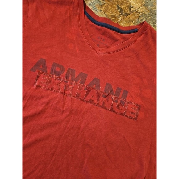 Armani exchange t-shirt  women short sleeves Spell Out Size Small Discolor (A99) - Picture 2 of 7